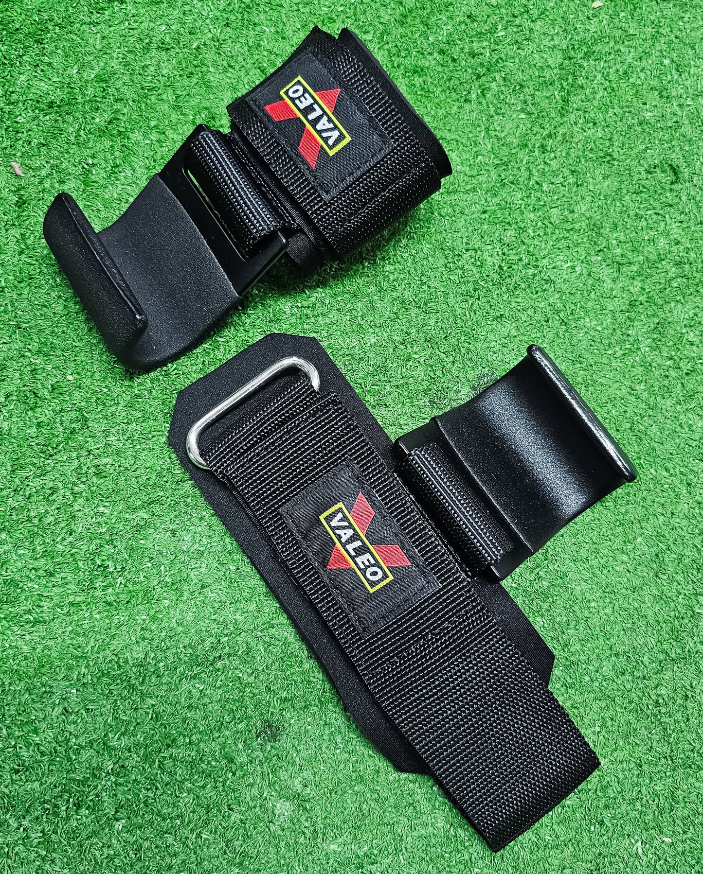 Straps Valeo Con Agarre Metálico Para Pesas – Muñequeras Ajustables Reforzadas Para Levantamiento Y Crossfit