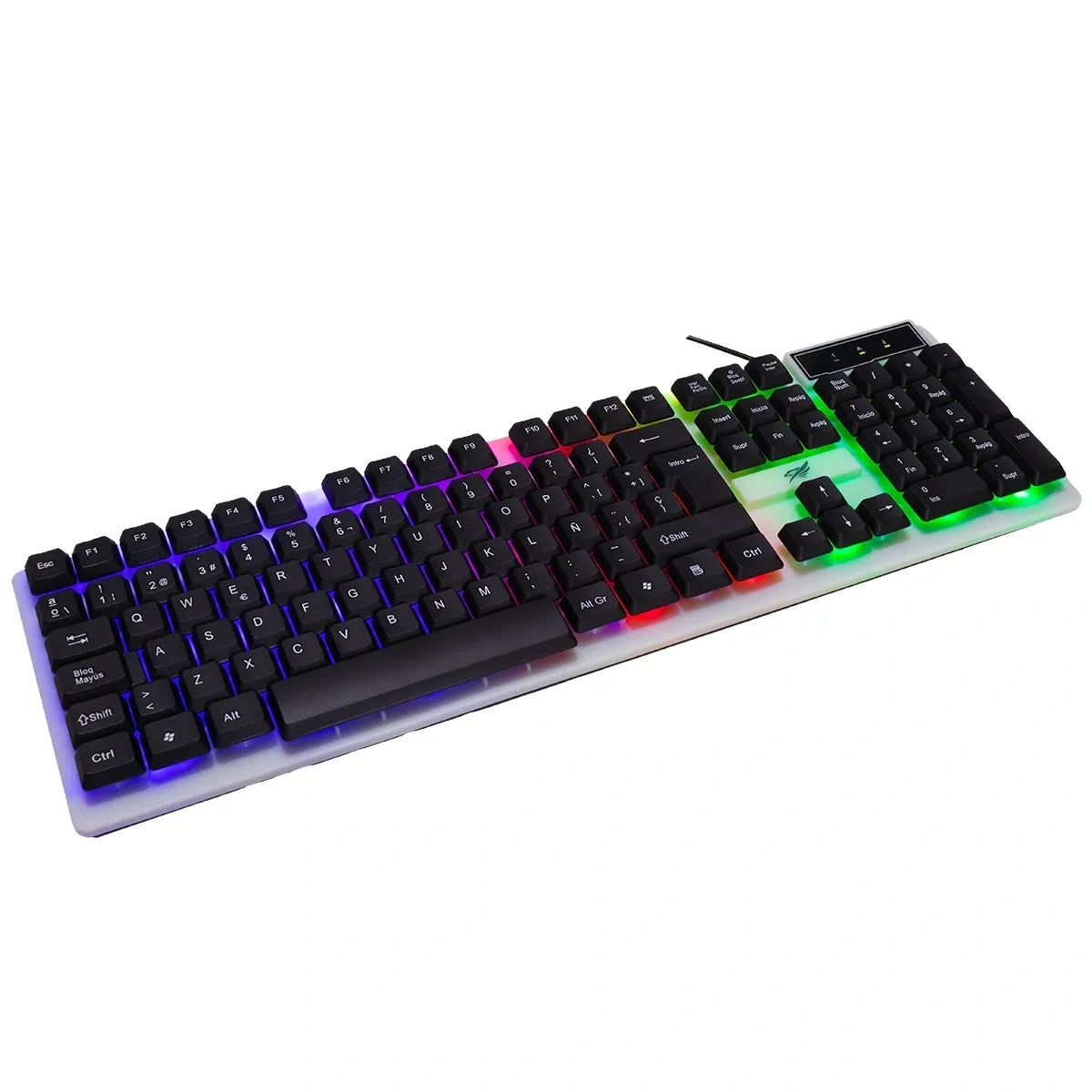 Teclado Gamer Yelandar Retroiluminado Led Usb K7300 Teclas Con Luz Rgb Para Computadora