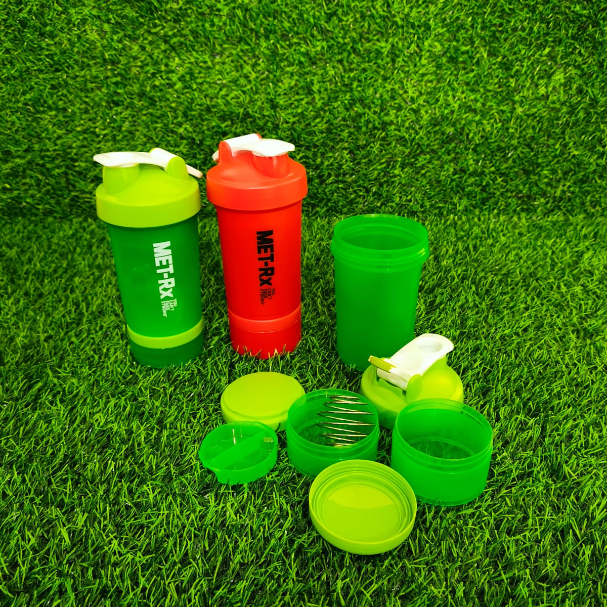 Shaker Pastillero Deportivo 500ml – Vaso Mezclador Con Compartimentos Para Polvo Y Cápsulas
