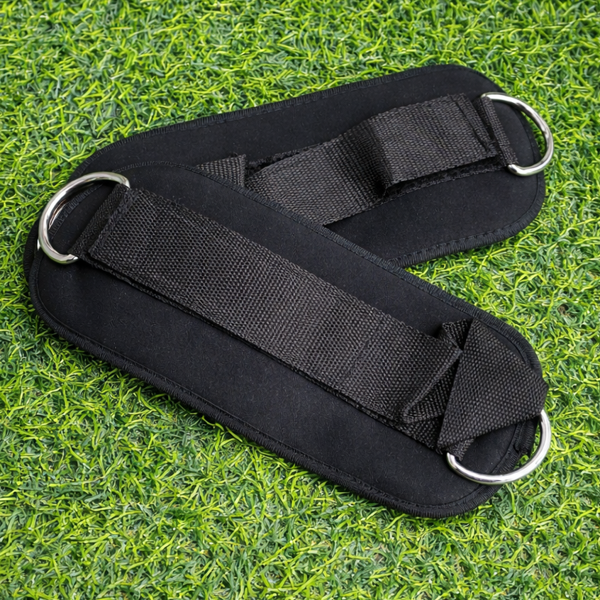 Par De Tobilleras Para Polea – Correas Acolchadas Con Anilla En D Para Glúteos Y Piernas