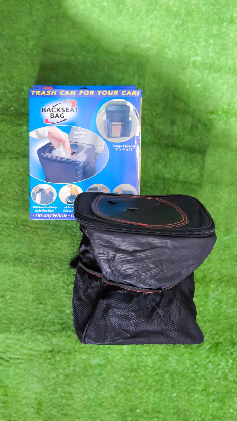 Organizador Basurero Antiderrames Para Auto Carro – Multifuncional, Plegable E Impermeable Con Bolsillos Laterales