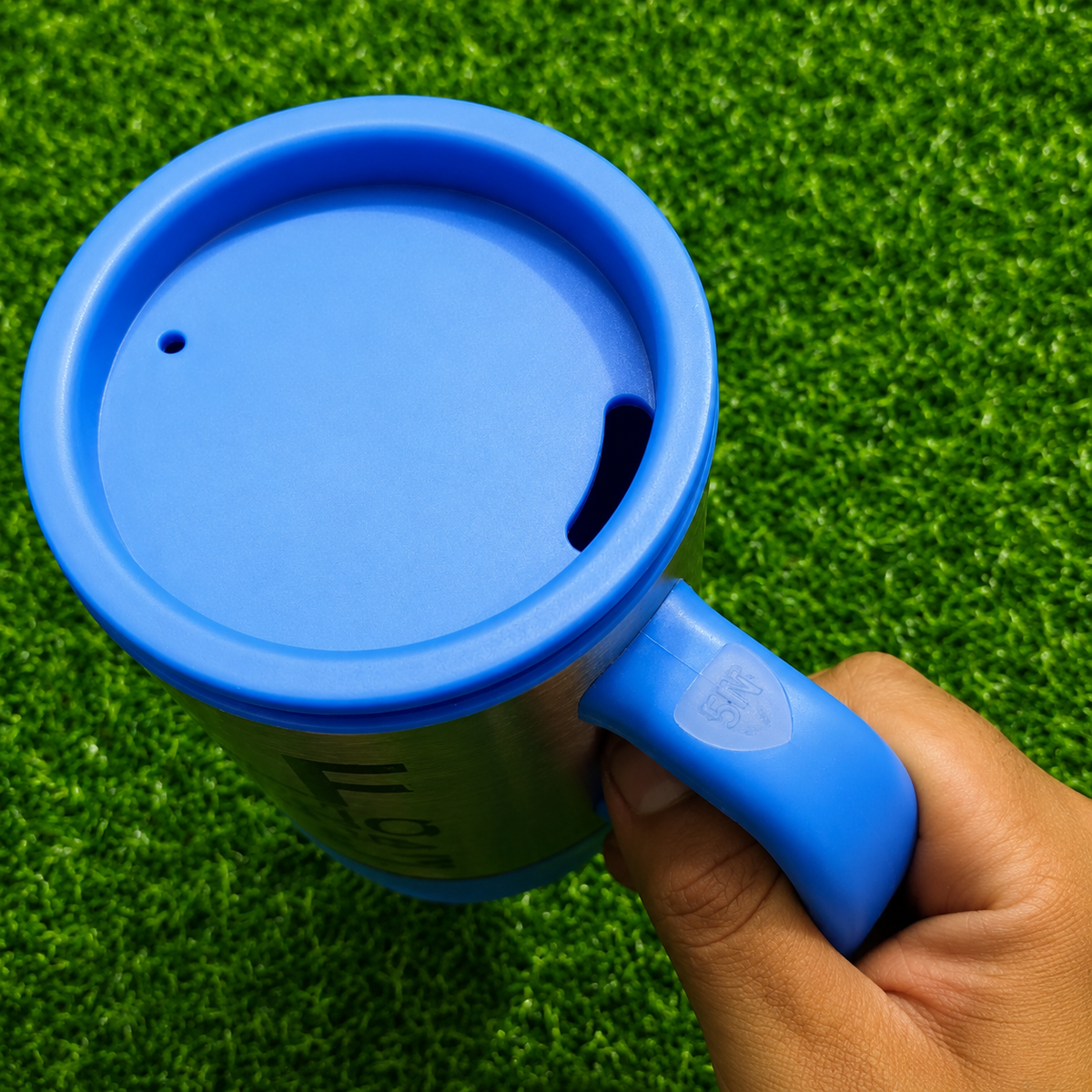 Taza Batidora Automática 400ml – Acero Inoxidable Con Mezclador Interno Y Botón De Activación