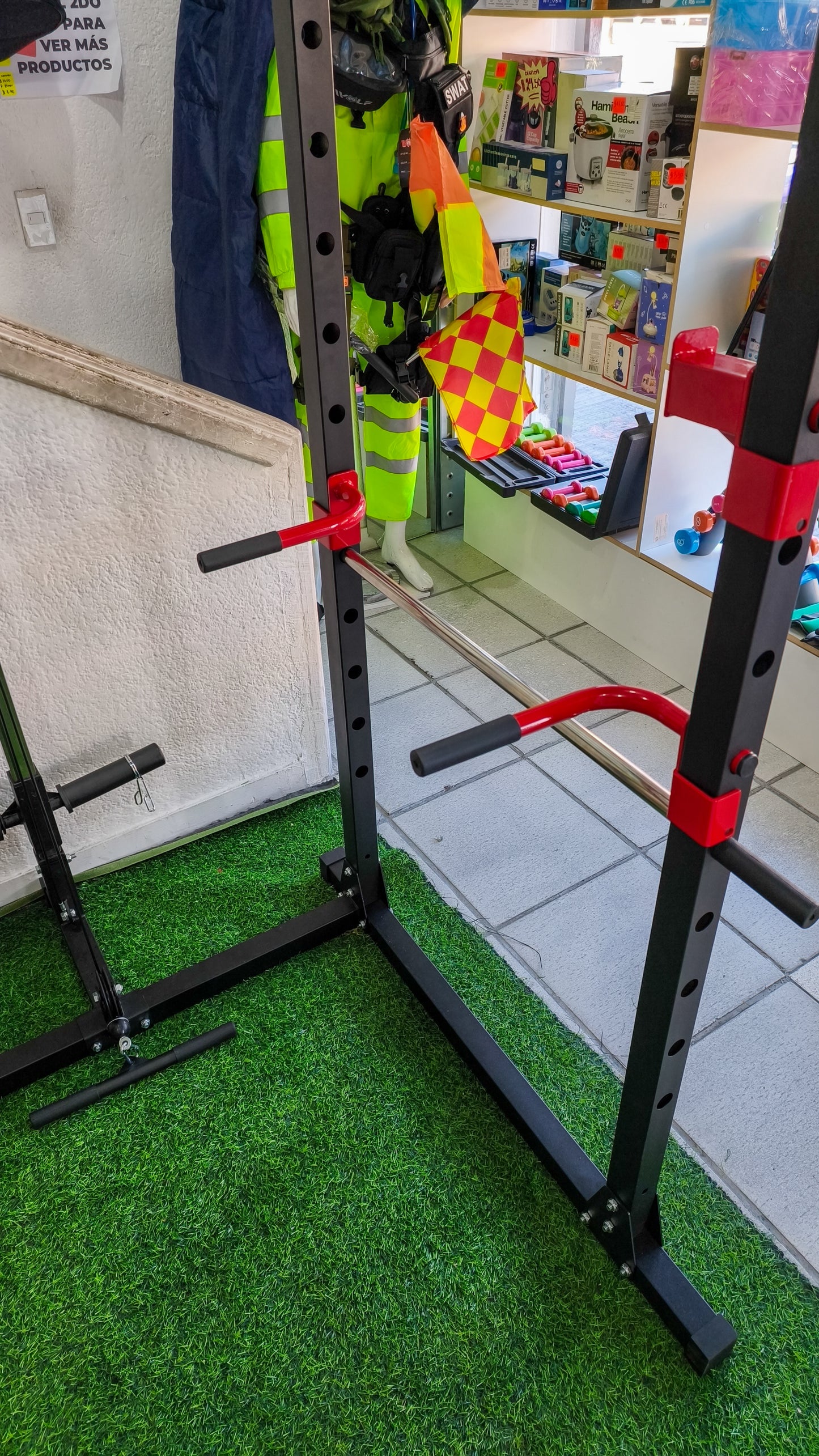 Jaula Rack Multifunción Con Polea Alta Y Baja, Dominadas Y Fondos – Estación Multifuncional De Entrenamiento Gym