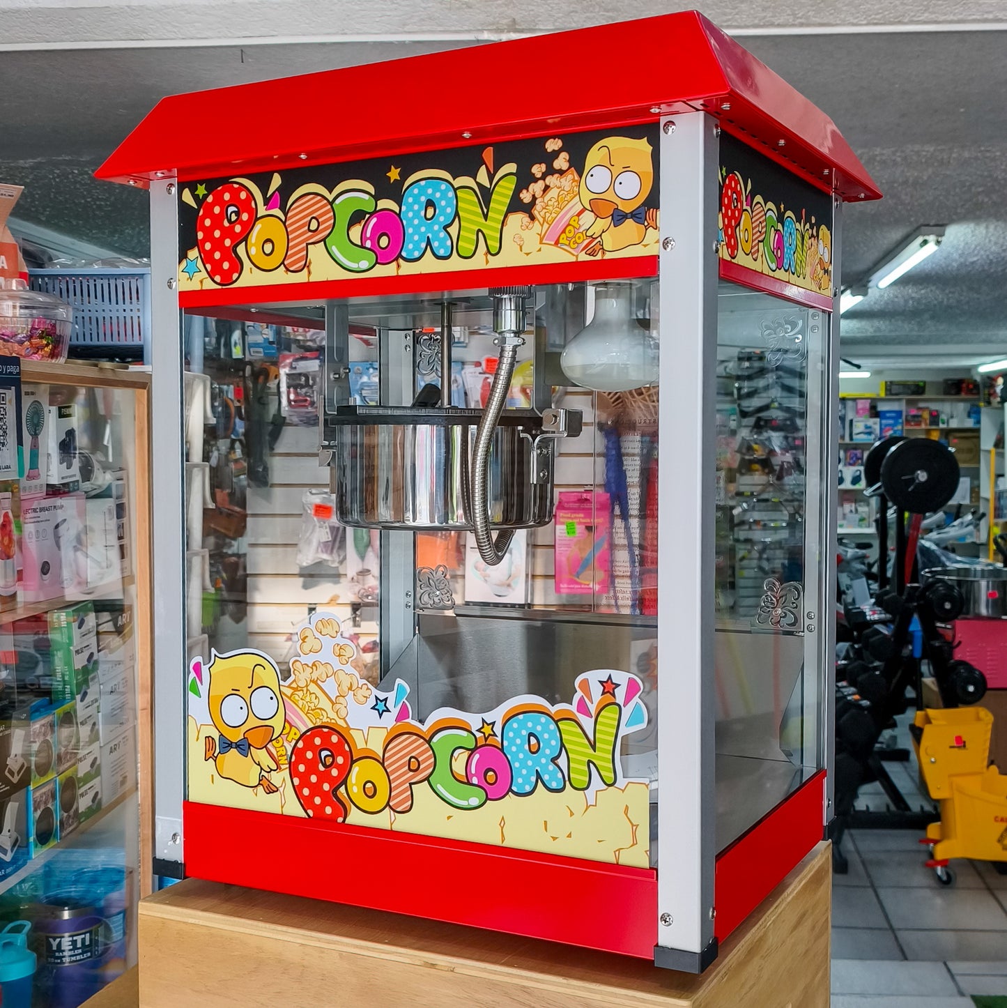 Máquina Canguilera Eléctrica – Máquina Para Palomitas De Maíz Profesional Para Hogar, Fiestas y Eventos