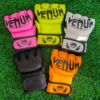 Guantes De Boxeo Venum Medio Dedo Importados – Para MMA, Sparring Y Entrenamiento De Golpeo