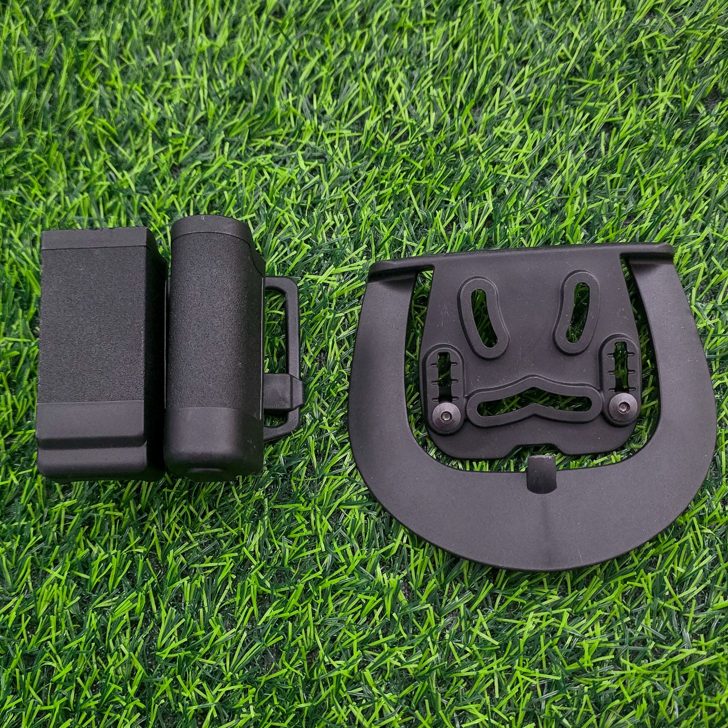 Porta Linterna Y Porta Cargador Tipo Paddle Con Doble Montaje – Estuche Rígido Para Correa Y Pantalón