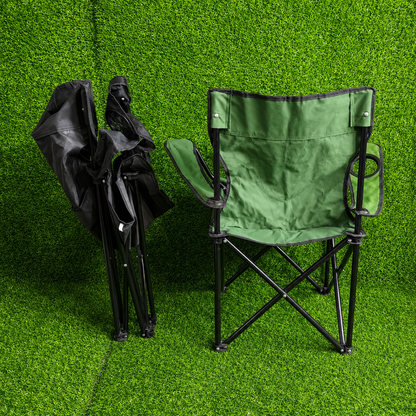Silla Plegable De Camping Con Portavasos Y Bolso – Portátil Para Exteriores Y Playa
