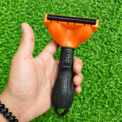 Peine Deslanador Para Mascotas Haimao – Cuchilla De Acero Inoxidable Para Eliminar Pelo Suelto En Perros Y Gatos De Pelo Largo O Corto
