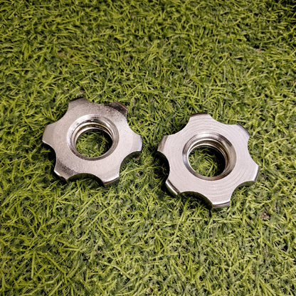 Seguros Tuerca Cromados Para Barra Estándar De 1 Pulgada – Par De Collares Metálicos Anticorrosión Para Mancuernas O Barras