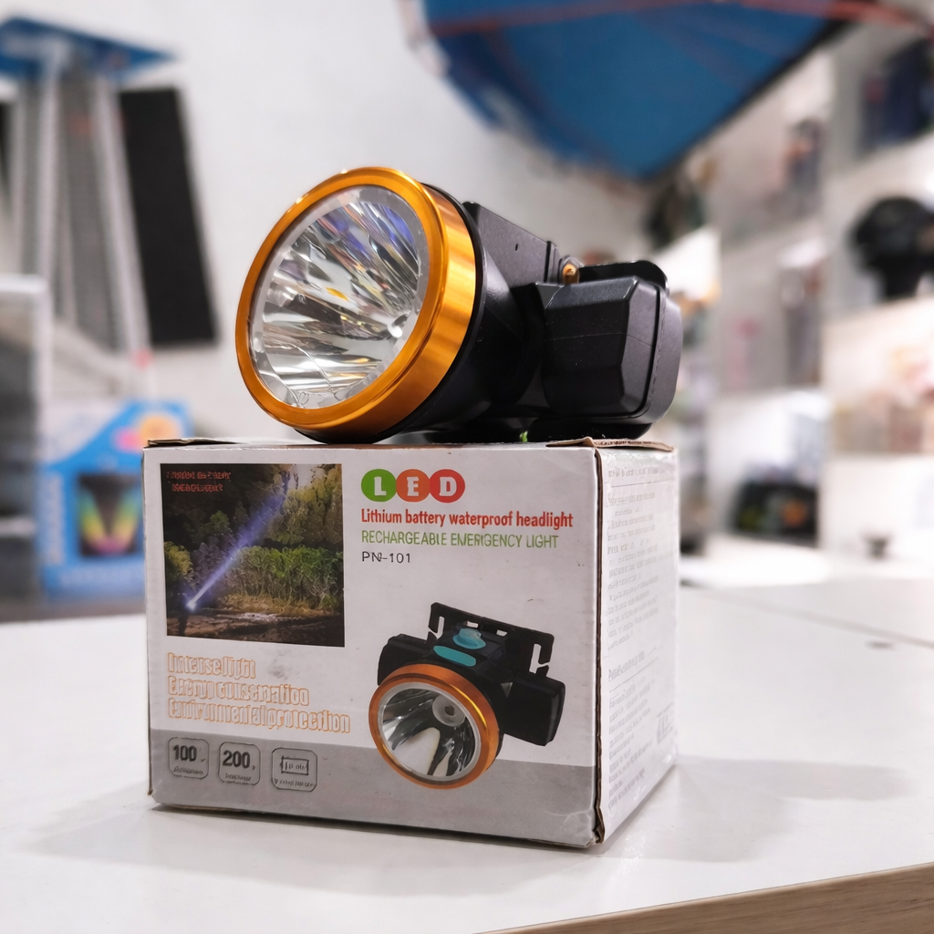 Linterna Frontal LED Recargable Para La Cabeza – Con 2 Niveles De Luz Manos Libres Para Camping Y Trabajo