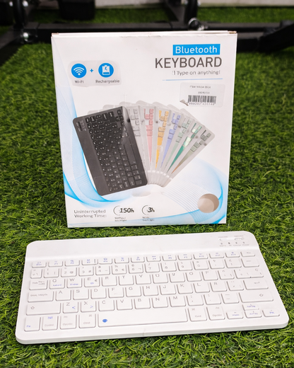 Teclado Bluetooth Recargable Portátil – Compatible Con Celulares, Tablets Y Laptops