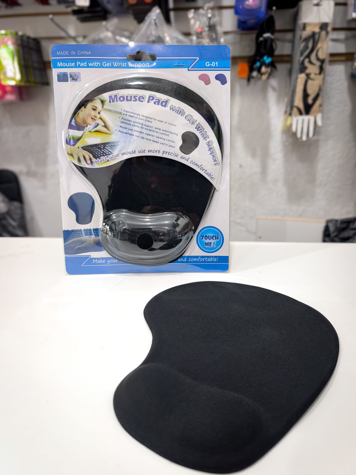 Mousepad Acolchado Con Soporte Para Muñeca – Ergonómico Con Espuma De Memoria Y Base Antideslizante