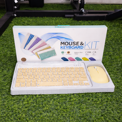 Kit Teclado Y Mouse Bluetooth Recargable – Inalámbrico Ultradelgado Para Tablet, Celular Y PC