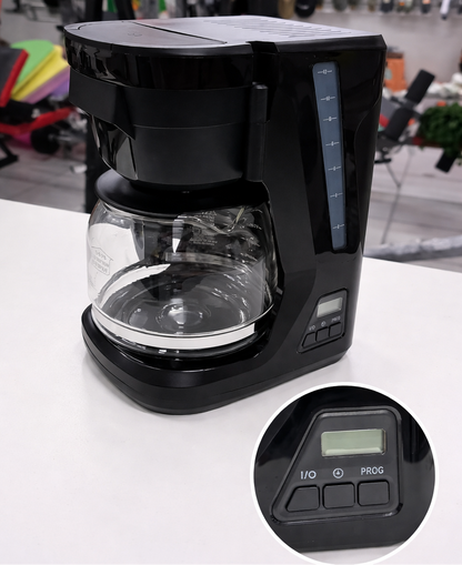 Cafetera Digital Programable Proctor Silex 43685PS 12 Tazas – Con Reloj, Autoapagado Y Sistema Antigoteo