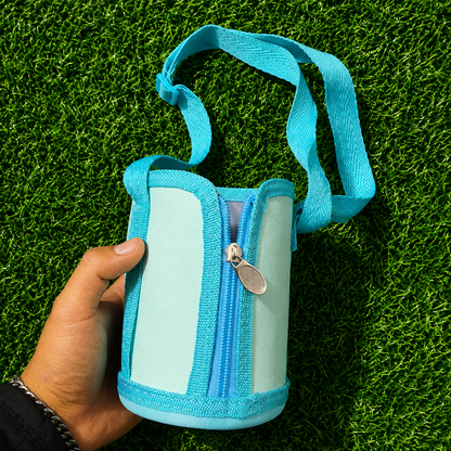 Termo Infantil 500ml De Acero Inoxidable Con Sorbete – Botella Térmica Con Bolso Y Correa