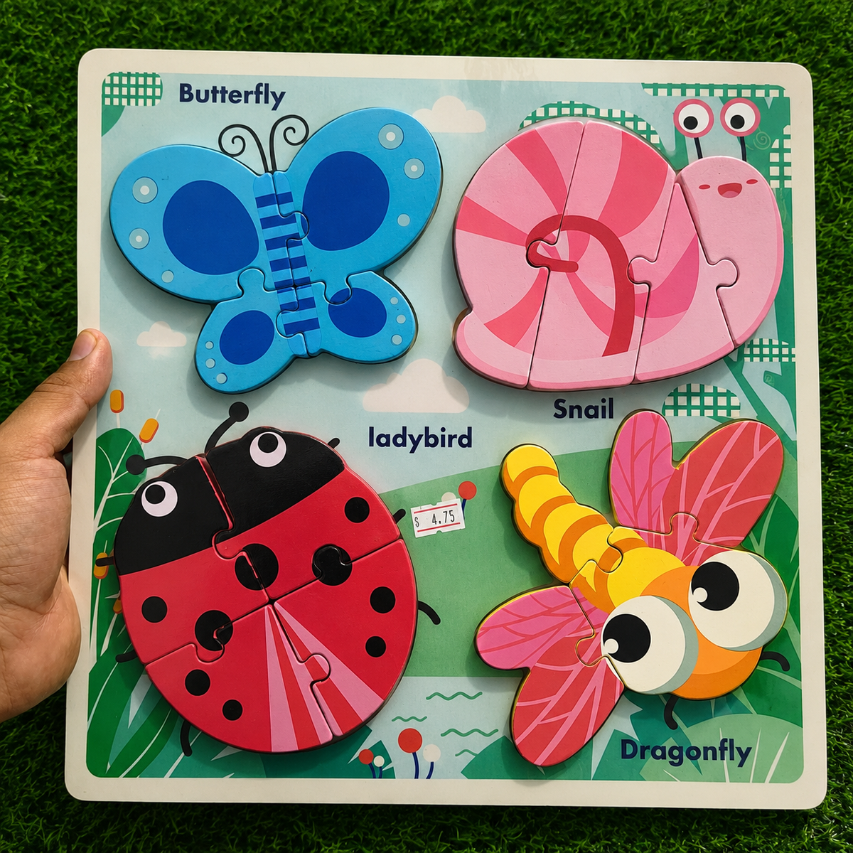 Rompecabezas De Madera 3D Con Figuras Gruesas – Juguete Educativo Infantil Para Niños De 3 A 5 Años
