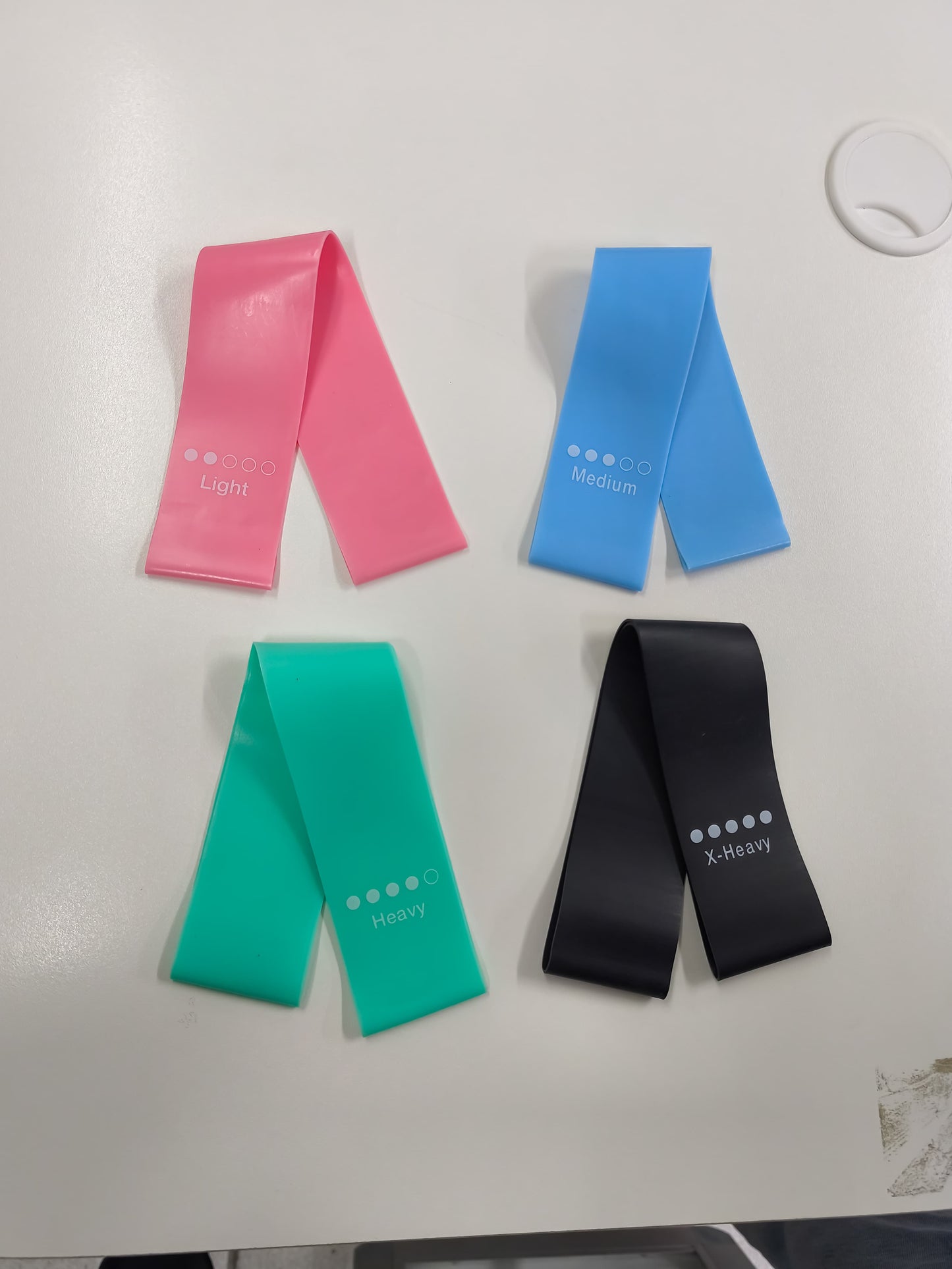 Bandas De Resistencia Kit 4 Unidades – Entrena En Casa Con Distintas Intensidades Ligas Ejercicio