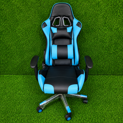 Silla Gamer Reclinable 100% reclinable – Diseño Deportivo Con Almohadilla Lumbar Y Soporte Cervical
