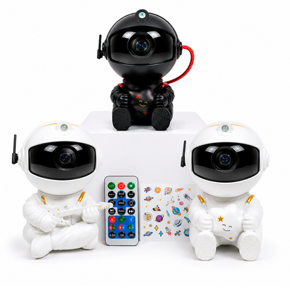 Proyector LED Galaxia Astronauta – Luz Nocturna Decorativa Con Control Remoto Y Stickers