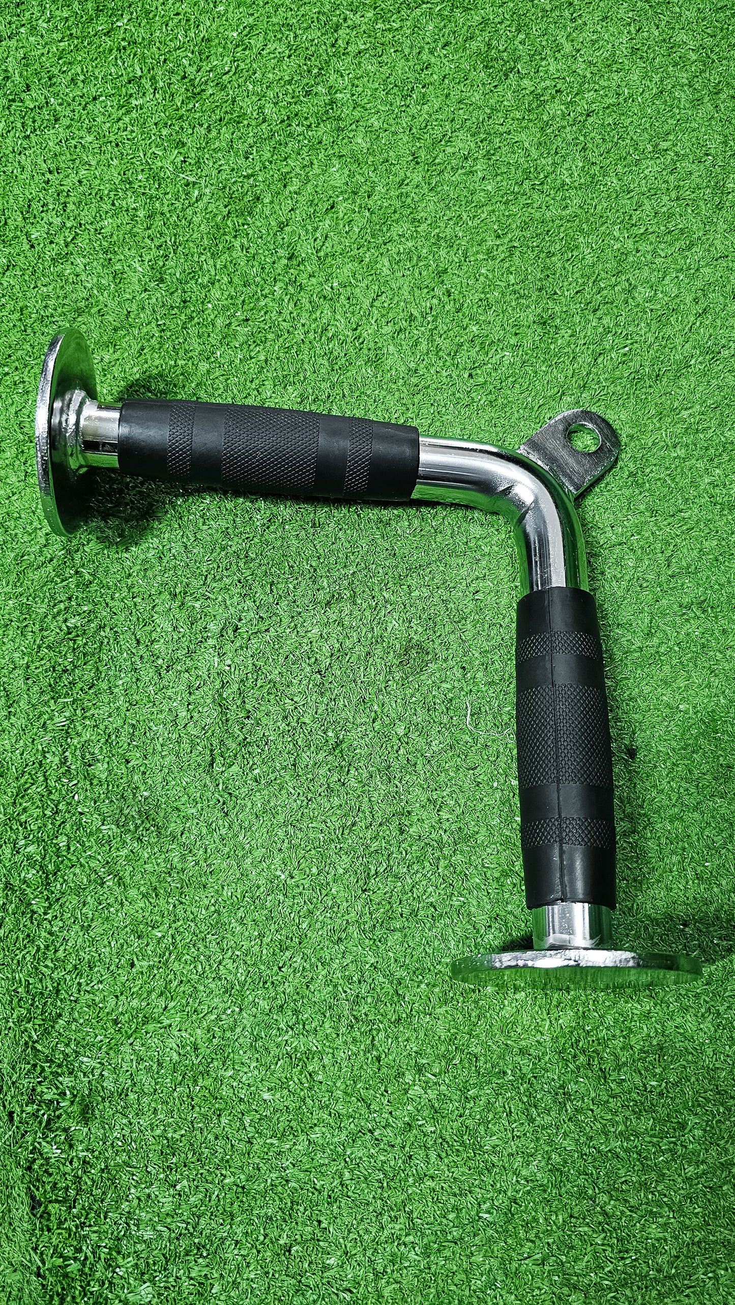 Acople En V Para Polea 30 Cm – Agarre Cromado De Gimnasio Con Empuñadura Antideslizante