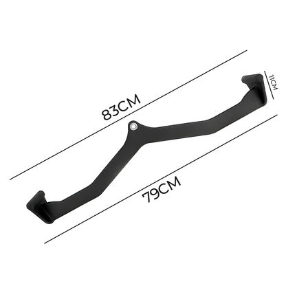 Acople En A Largo Angulado – Agarre Ergonómico De 83cm Para Polea Con Agarre Neutro En Jalones Y Remo