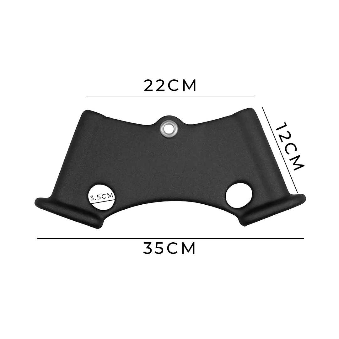 Acople para Polea con Agarre Neutro y Perforaciones Laterales - Agarre Ergonómico Cerrado Tipo Remo