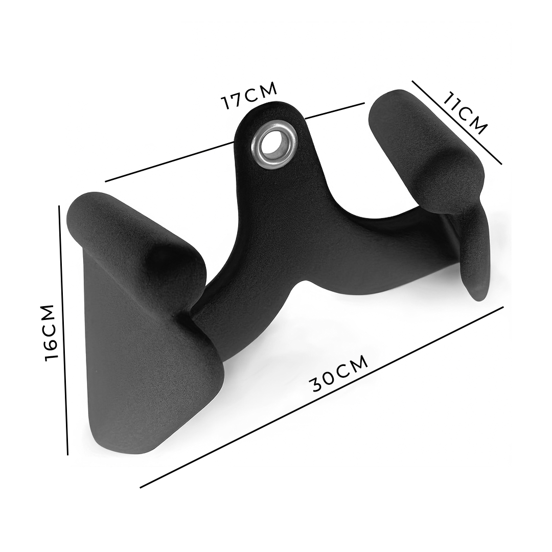 Acople Unilateral Ergonómico En A Para Jalones y Cruces – Agarre Antideslizante Para Máquinas De Polea en Gimnasio