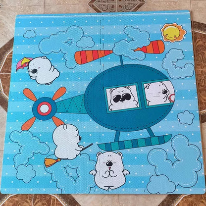 Alfombra Bebe Piso Goma Eva Niños 120x120cm Varios Diseños