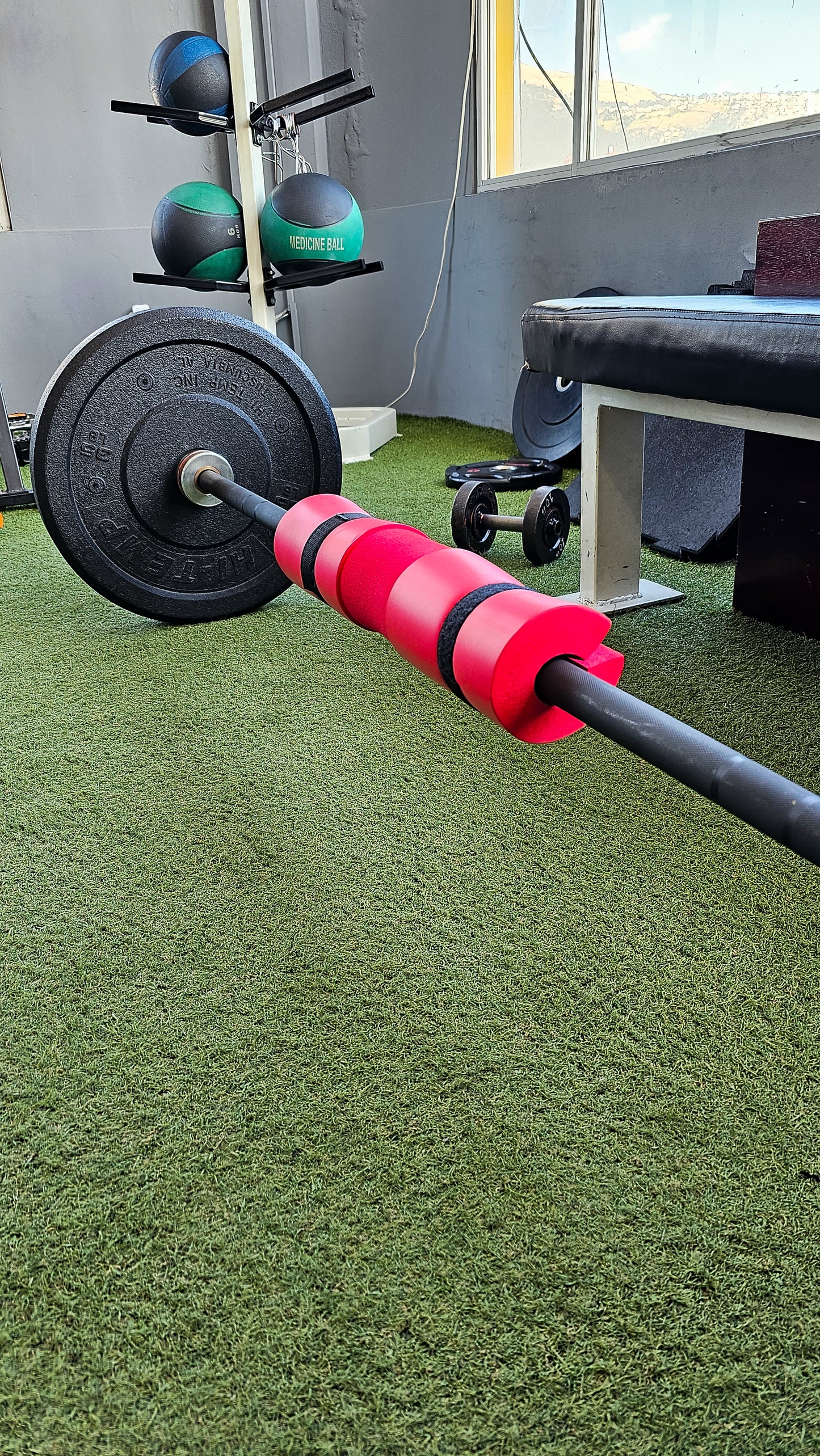 Almohadilla Protectora Acolchada Para Pesas – Con Correas De Sujeción Para Sentadillas, Hip Thrust Y Levantamiento