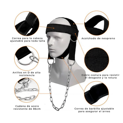 Arnés para Entrenamiento de Cuello – Resistencia y Fortalecimiento Muscular