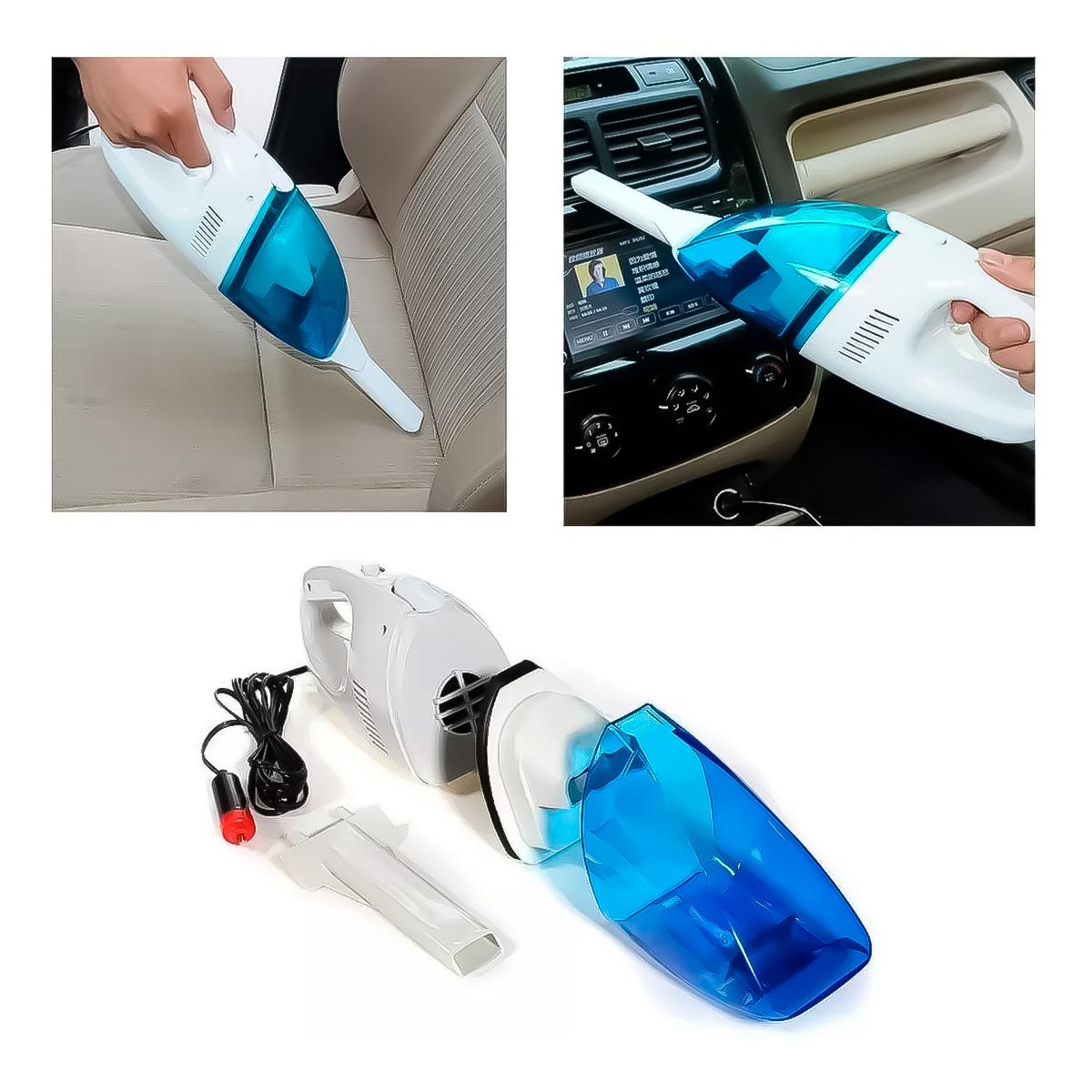 Aspiradora Portátil Para Auto – Mini Aspiradora De Mano 12V Con Boquilla Delgada y Cable Largo Para Limpieza Interior