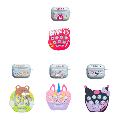 Audífonos Bluetooth De Dibujos Animados Con Pop It Sensorial – Diseño Divertido Y Funcional Para Niños