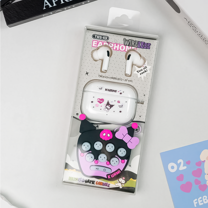 Audífonos Bluetooth De Dibujos Animados Con Pop It Sensorial – Diseño Divertido Y Funcional Para Niños