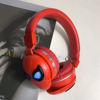 Audífonos Bluetooth Spider-Man NM27 Gaming RGB – Diseño Infantil Con Luces LED Y Sonido Estéreo