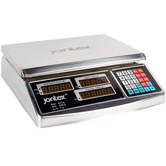 Balanza Digital Comercial 40kg – Báscula Electrónica Con Cálculo De Precio Para Tienda Y Local