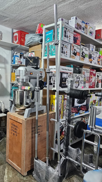 Barra Recta Cromada Para Pesas – Acero Macizo Con Seguros Metálicos De Rosca Para Entrenamiento