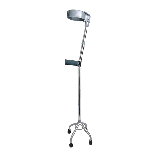 Bastón De 4 Patas Con Altura Ajustable – Aluminio Regulable Con Puño Cerrado Y Base Cuadrípode Antideslizante Para Adultos Y Personas Mayores