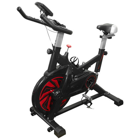Bicicleta Estática De Spinning SportsLife – Volante 10 KG Con Panel Digital Y Suspensión Trasera