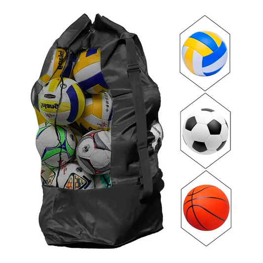 Bolsa Deportiva Para Balones – Morral De Gran Capacidad Para 10 A 15 Pelotas De Fútbol, Baloncesto O Voleibol