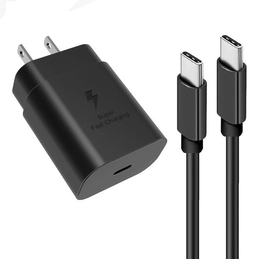 Cargador USB Tipo C 45W Con Cable Tipo C A Tipo C – Carga Rápida Para Dispositivos Samsung