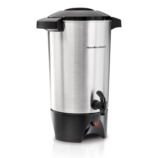 Cafetera Industrial Inoxidable Hamilton Beach 40515R 45 Tazas – Dispensador Eléctrico De Gran Capacidad Para Oficinas O Eventos