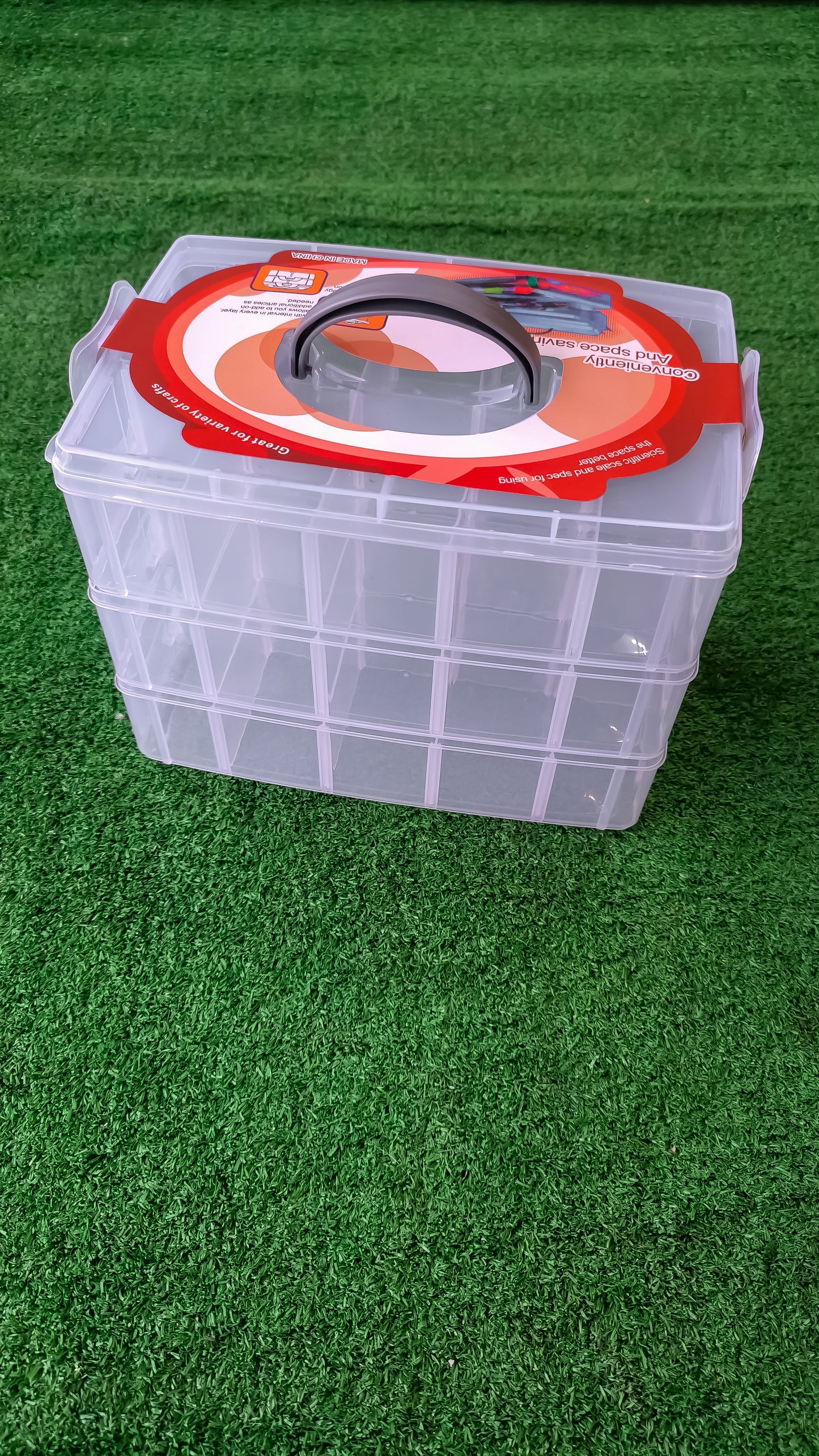 Caja Organizadora De Plástico Con 3 Niveles Y 30 Compartimentos Ajustables – Apilable, Portátil Y Multifuncional