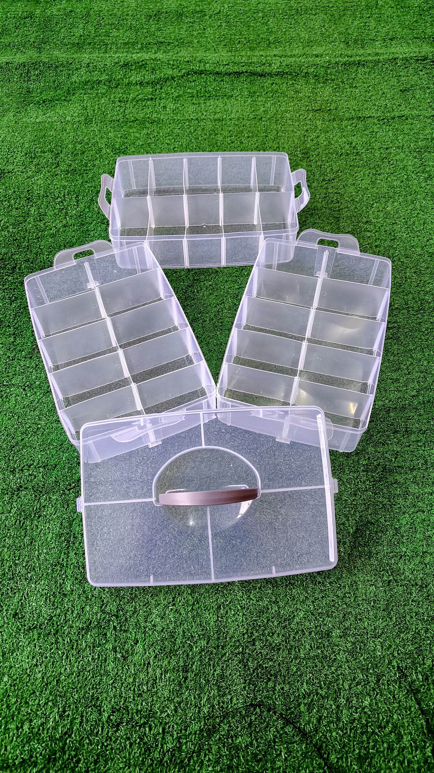 Caja Organizadora De Plástico Con 3 Niveles Y 30 Compartimentos Ajustables – Apilable, Portátil Y Multifuncional