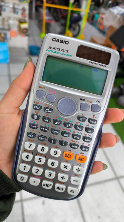 Calculadora Científica Casio FX-991ES PLUS – 417 Funciones, Solar Y Batería, Pantalla Natural