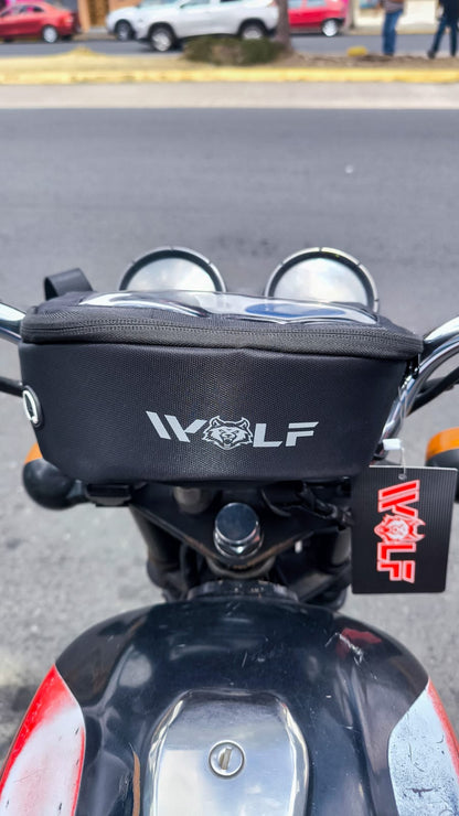 Canguro Para Moto WOLF Impermeable Con Pantalla Para Teléfono – Soporte Frontal Multifuncional