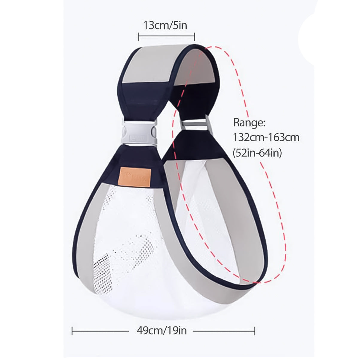 Canguro Portabebés Ergonómico Transpirable Con Arnés Ajustable Para Mamá Y Papá