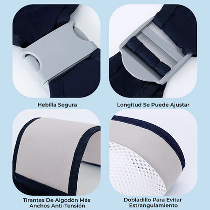 Canguro Portabebés Ergonómico Transpirable Con Arnés Ajustable Para Mamá Y Papá