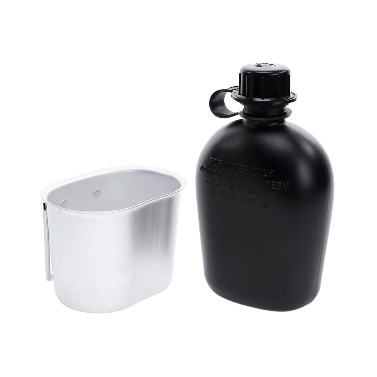 Cantimplora Militar Portátil Plastico + Estuche 1000ml