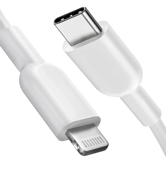 Cargador 20w EZRA HC120 Carga Rápida iPhone Lightning USB C + Cable 1m