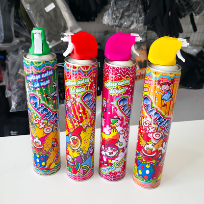 Espuma De Carnaval Chispifarra De 380 G – Carioca Económica No Mancha Para Fiestas Y Eventos Familiares